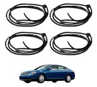 Kit de Junta de Goma para Puertas de Coche para Nissan Teana 2004-2007 OE: 80830-9W100 80831-9W100 82830-9W100 82831-9W100 - Aislamiento Acústico y Sellado Hermético Protección Efectiva contra