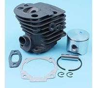 Kit de junta de pistón de cilindro chapado de 45mm for piezas de repuesto de motosierra Partner For-mula 500 Reemplazo de piezas