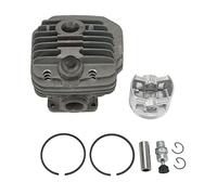 Kit de junta de pistón de cilindro de 50 mm premium para MS440 044 Reemplazo del motor de aluminio fundido de alto rendimiento con baja potencia fuerte y excelente disipación de