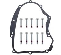 Kit de juntas de cárter 594195 con pernos para revisión de motores pequeños, junta de sello de aceite para motosierra, mezclador de cemento, Go for Kart, ajuste directo, marrón, 11 piezas