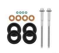 Kit de juntas de inyector de combustible para Ford Transit MK7 2.4 3.2 TDCi para Fiat Ducato 2006-2020 con 4 juntas, 4 arandelas de cobre, 4 juntas tóricas y 2 tornillos de sujeción OEM 6C1Q-9M577-AB