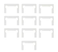 Kit de juntas de repuesto para bisagras, 10 unidades, juntas de bisagra para puertas de cristal de ducha, arandela antideslizante para abrazadera de baño, color blanco