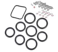 Kit de juntas de sellado de colección de admisión (9 piezas) compatible con Berlingo Xsara Picasso C2 C3 C4 C4 C5 Jumpy Scudo Fiesta Focus 206 207 307 308 407 1007 3008 5008 Expert Partner 1.6 HDi