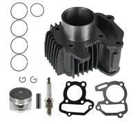 Kit de juntas pistón y cilindro Compatible With motor motocicleta, 47 mm, estándar, compatible con YAMA Moto 4 YFM80, Grizzly Raptor, Badger ATV YFM 80, cc (85-08)