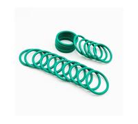 Kit de juntas tóricas caucho verde con revestimiento flúor FKM for fontanería. Arandelas sellado resistentes al aceite, a los ácidos y a álcalis. Resistentes agua(250PCS 1.5mm (1set))