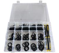 Kit de juntas tóricas de goma de nitrilo 1070 piezas con 4 extractores de sello para fontanería, automotriz e industrial