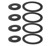 Kit de juntas tóricas para bomba manual tipo 75, juego de 4 juntas de goma para bombas de agua de pozo de jardín, sellos de silicona de alta resistencia al desgaste, color negro