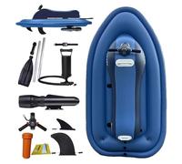 Kit de kayak inflable para lancha acuática - Jet Ski eléctrico con seguridad de doble aleta, control de 10 velocidades (máximo 7 km/h) y 130 minutos de tiempo de funcionamiento