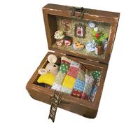 Kit De La Casa En Miniatura - Casa De Manualidades En Miniatura, Kit De Casa Muñeca Hecha A Mano | Dream Home Para Pequeñas Mascotas, Animales Realistas Hechos A Mano De Madera En Cajas Design Craft S