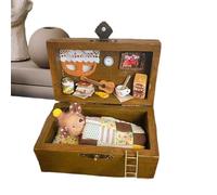 Kit De La Casa En Miniatura - Casa De Manualidades En Miniatura, Kit De Casa Muñeca Hecha A Mano | Dream Home Para Pequeñas Mascotas, Animales Realistas Hechos A Mano De Madera En Cajas Design Craft S