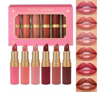 Kit De Labiales Viaje | 6 Unidades Labial No Transfiere,Gloss Hidratante Impermeable Con Brillo Y Tinte Para Adolescentes Mujeres Bodas Fiestas Diario