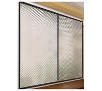 Kit de lámina aislante for ventanas, cortina térmica aislante de invierno, kit de aislamiento for ventanas, cubiertas de ventanas de PE translúcido(Black,W110xh150cm (43.3x59.1 in))