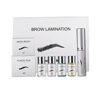 Kit de laminación de cejas, juego profesional de permanente de cejas 3D durante 45-60 días, kit de belleza para el hogar de moda natural de larga duración