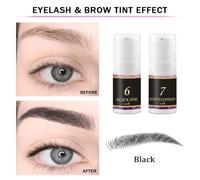 Kit de Laminación y Tinte de Pestañas y Cejas, Juego Profesional con Rizador Duradero, Fórmula Impermeable para Salón o Uso Doméstico, Efecto Voluminoso (Negro)