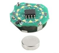 Kit de lámpara LED DIY 12 LED blanco interruptor de control magnético | 5 modos de luz, incluyendo caballo de carrera, para flash, encendido constante; distancia de disparo magnético de 10 mm
