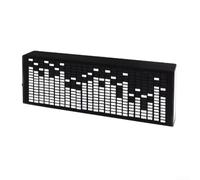 Kit de lámpara RGB activada por sonido con pantalla de espectro musical con conexión USB fácil para un ambiente vibrante (blanco)