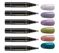 Kit de lápiz de en gel - juego de pintura de uñas de secado rápido, herramientas de color de uñas fáciles de deslizamiento | No se necesitaba un kit de manicura UV para chicas adolescentes