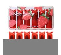 Kit de lápiz labial: mini juego de lápiz labial multifuncional, bálsamo brillante portátil de 6 piezas, mini lápz labil de maquillaje | para mujeres principiantes entusiastas belleza familiar oficin