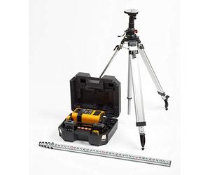 Kit de láser rojo rotatorio PLS HV2R con trípode y varilla de medida