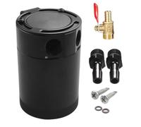 Kit De Lata De Captura De Para Automóvil | 300 Ml De Doble Puerto Altamente Eficiente | Separador De De Aire | Negro Plata Dos Opciones De Apariencia, Se Adapta A Varios Motores C