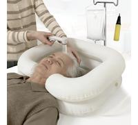 Kit de lavabo inflable para cabecera de cama, sistema de ducha para discapacitados y ancianos, cama fácil, embarazo, paciente postrado en cama o posquirúrgico, paciente confinado en cama, ducha