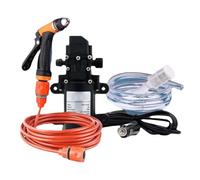 Kit de lavado a presión portátil - Máquina de limpieza de coche de 12 V, de pulverización de agua de alto flujo, equipo ligero de lavado automático | Rueda de neumáticos de camión, patio