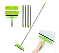 Kit De Lavado De Ventanas - Poste Extensible De Aluminio Ligero Fuerte Adhesión, Limpiaparabrisas De Doble Lado Secado Eficiente, Solución De Limpieza Rápida Rápida Para Puertas De Vidrio Altas |