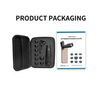Kit de lentes 10 en 1 para teléfono móvil: teleobjetivo ojo de pez 22X, macro gran angular y filtros CPL para todos los smartphones.