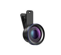 Kit de Lentes 2 en 1 para Teléfono Móvil: Lente Gran Angular 0,45X + Lente Macro 15X con Abrazadera de Lente de 37 mm. Accesorios para Cámara de