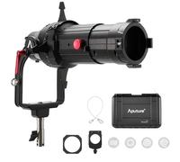 Kit de Lentes Aputure Spotlight Mount II de 19° - Modificador de Proyección para Linternas con Montura ProLock y Bowens, para Storm 400x, 700x & Amaran Halo 200x, 300x,600x & Ray 360c, 660c