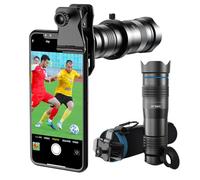 Kit de Lentes de cámara Apexel Lente de teleobjetivo de Alta Potencia 28x HD para teléfono Funciona con iPhone Samsung Pixel Android Cualquier teléfono Inteligente
