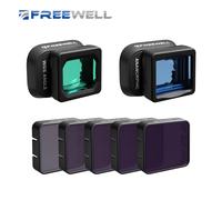 Kit de lentes de gran angular y anamórficas de alta calidad de Freewell para la cámara DJI Mini 4 Pro: captura paisajes extensos y crea efectos cinematográficos. Anamorphic Kit