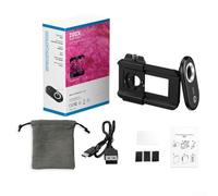 Kit de lentes de microscopio para teléfono celular con ampliaciones macro de 100X 150X 200X y luz LED para fotografía de primer plano clara y brillante (100x)