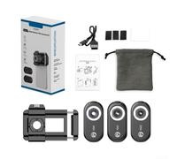 Kit de lentes de microscopio portátil para teléfonos inteligentes 100X/150X/200X con función de luz LED (kit de lentes 3 en 1)