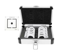 Kit de lentes de prueba para anisotropía: herramienta de detección optométrica, lentes de prueba profesionales con marcas de anisotropía para una evaluación precisa de la visión.