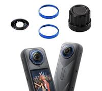 Kit de lentes de repuesto para Insta360 X5. Piezas de repuesto de lente intercambiable extraíbles, incluye lente óptica X5 HD, anillo de aleación de aluminio y herramienta de repuesto (azul, 1 lente)