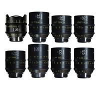 Kit de lentes DZOFILM Vespid 8 (16-25-35-50-75-100-125-90) PL y EF (escala de pies)