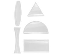 Kit de Lentes Ópticas 5 Piezas de Vidrio Cóncavas y Convexas | Lentes Convexas, Lente de Enseñanza de Física, para Explicar la Óptica Refracción en Experimentos Científicos