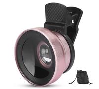 Kit de lentes para cámara de teléfono 2 en 1: lente gran angular y macro para cámaras de smartphones y tablets con revestimiento multicapa y clip