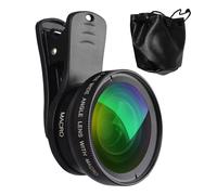 Kit de lentes para teléfono, lentes para teléfono móvil | Lente de cámara de teléfono Lente súper macro gran angular 0.45X 15x | Lente de cámara de teléfono profesional para todos los teléfonos inteli