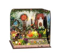 Kit de libro Nook - Casa pequeña hecha a mano | Kits de modelo BookNook | Kits de casa en miniatura | Kit de construcción, mesa creativa - para adultos, adolescentes, casa, estantería, exhibición de