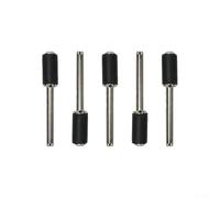 Kit de lijado de tambor de mandril de goma de 5 piezas con vástago de 1/8 pulgadas para herramientas giratorias, opciones de diámetro de 12,7 mm, 6,35 mm, 9,5 mm, accesorio de herramienta abrasiva