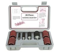 Kit de lijado Kit de herramientas de lijadora de husillo de 20 piezas con estuche para taladradora y taladros eléctricos manuales Ideal para carpintería Bricolaje Carpintería