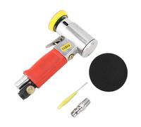 Kit de lijadora orbital aleatoria mini de 2 y 3 pulgadas, lijadora-pulidora neumática de alta velocidad con control de velocidad continuo, herramienta ligera accionada por aire