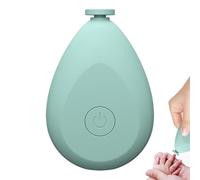 Kit de lima de uñas eléctrica para bebé | 4 cabezales de pulido, kits de cuidado de uñas y herramienta de aseo recortadora | Tijeras en forma de gota | Dispositivo de manicura con pilas para recién n