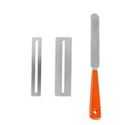 Kit de limas de trastes de guitarra, 2 protectores de diapasón de guitarra de acero inoxidable con 1 lima de coronación de trastes de guitarra, herramientas de reparación de guitarra para guitarras