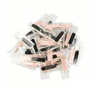 Kit de limas de uñas 30 piezas - 2 piezas/bolsa Mini limas de uñas de grano 180/240, palitos de colores Empujadores de cutículas de madera para pedicura