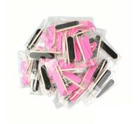 Kit de limas de uñas 30 piezas - 2 piezas/bolsa Mini limas de uñas de grano 180/240, palitos de colores Empujadores de cutículas de madera para pedicura