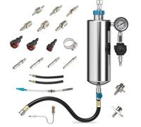 Kit de limpiador de inyectores de combustible, 150 psi, limpiador de inyectores de combustible, 1000 ml, válvula de entrada para coche, colector de acelerador, limpiador de catalizador
