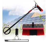 Kit de limpiador de ventanas de poste alimentado por agua, extensible de largo alcance para limpieza de paneles fotovoltaicos